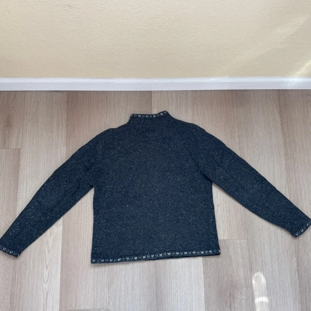 Woolrich Grey Quarter Zip Sweater - Picture 2 of 4